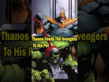 Thanos Feeds The Avengers To His Pet #shorts #thanos #marvel #marvelcomics