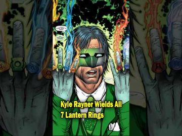 Kyle Rayner Wields All 7 Lantern Rings #shorts #kylerayner #greenlantern #dc