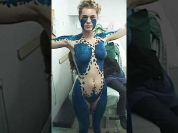 Mystique Rebecca Romijn Insane Makeup Transformation #shorts #mystique #xmen #marvel