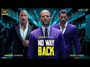 Jason Statham, Dwayne Johnson, Scott Adkins in : NO WAY BACK! Danger Trio – Action Movie Concept AI