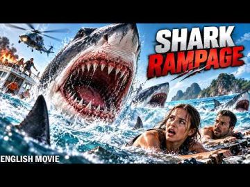 SHARK RAMPAGE 🦈🔥| Trapped at Sea With Deadly Sharks | Hollywood Action Thriller Movie In English