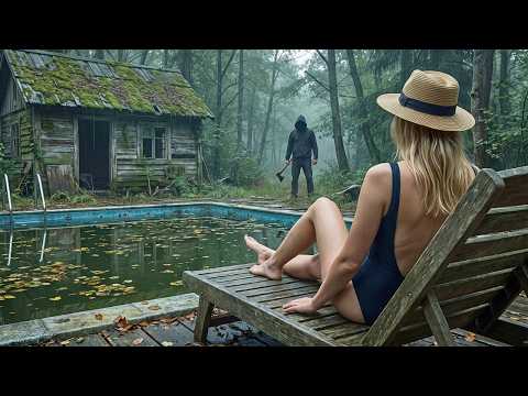 A psychological thriller: dark fantasies, a remote cabin and a terrifying secret in the pool 4K